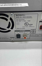 Load image into Gallery viewer, Sony HCD-HDX285 Black DVD 5.1 Channel Home Theater System Not Tested