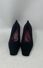 Load image into Gallery viewer, Jaime Mascaro Womens Black Square Toe Slip-On Pump Heels Size 38