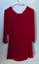 Load image into Gallery viewer, Chico's Womens Red Long Sleeves Ruched Tunic Blouse Top Size 2 With Tag