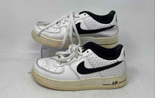 Load image into Gallery viewer, Nike Boys Air Force 1 '07 White Black Leather Lace-Up Sneaker Shoes Size 4Y
