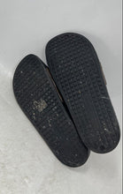Load image into Gallery viewer, Michael Kors Womens Brown & Gold With Logo Buckle Signature Slide Sandals Sz 8M