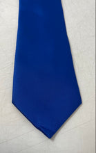 Load image into Gallery viewer, Zenxus Mens Dark Blue Keeper Loop Adjustable Pointed Tie