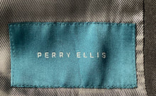 Load image into Gallery viewer, Perry Ellis Mens Black Long Sleeve Notch Lapel Two-Button Blazer Size 42L
