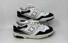 Load image into Gallery viewer, New Balance Boys 550 GSB550CA White Black Low Top Lace-Up Sneaker Shoes Size 7M