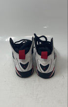 Load image into Gallery viewer, Nike Boys Air Jordan True Flight Black White Red Leather Sneakers Shoes Size 11C