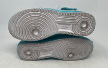 Load image into Gallery viewer, Nike Kids Air Force 1 Mid Aqua Blue Leather Lace-Up Sneaker Shoes Size 5.5Y