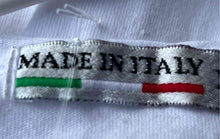 Load image into Gallery viewer, Womens White Cotton Short Sleeve Made In Italy Pullover T-Shirt Size XL