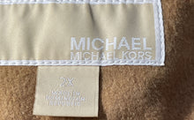 Load image into Gallery viewer, Michael Kors Womens Brown Long Sleeve Hooded Full-Zip Overcoat Size 2X
