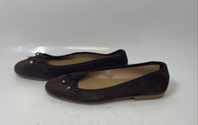 Load image into Gallery viewer, Italian Shoemakers Womens Brown Leather Slip On Round Toe Ballet Flats Size 8