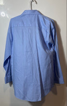 Load image into Gallery viewer, Perry Ellis Mens Baby Blue Cotton Long Sleeve Collared Dress Shirt Size 15.5