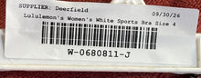 Load image into Gallery viewer, Lululemon Womens White Align V-Neck Pullover Activewear Sports Bra Size 4