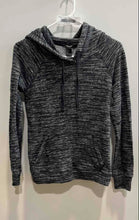 Load image into Gallery viewer, Forever 21 Womens Black Marled Long Sleeve Drawstring Pullover Hoodie Size S
