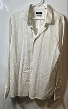 Load image into Gallery viewer, Hugo Boss Mens White Cotton Long Sleeve Collared Slim Fit Dress Shirt Size XL