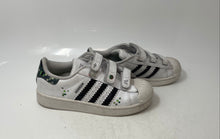 Load image into Gallery viewer, Adidas Boys Minecraft Superstar II White Black Green Tennis Sneaker Shoes Size 1