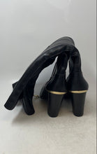 Load image into Gallery viewer, Aldo Womens Black Leather Block Heel Side Zip Knee-High Riding Boots Size 9