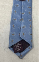 Load image into Gallery viewer, Nordstrom Mens Blue Paisley Print Silk Adjustable Pointed Tie One Size