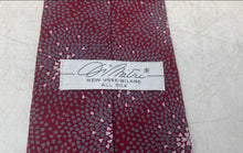 Load image into Gallery viewer, DiMatri New York-Milano Mens Red Abstract Heart Print Silk Pointed Tie