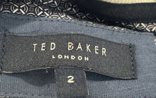 Load image into Gallery viewer, Ted Baker Mens Blue Colorblock Short Sleeve Crew Neck Pullover T-Shirt Size 2