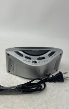 Load image into Gallery viewer, Equity Silver Plastic Battery-Operated Snooze Digital Alarm Clock Not Tested