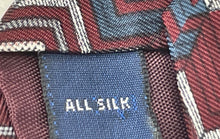 Load image into Gallery viewer, Stafford Mens Multicolor Geometric Silk Adjustable Pointed Tie One Size