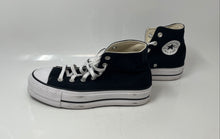 Load image into Gallery viewer, Converse Womens Chuck Taylor All Star Lift Black White Platform Sneakers Shoes 7