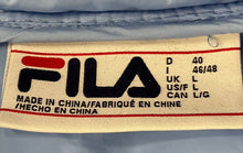 Load image into Gallery viewer, Fila Womens Blue Long Sleeve Zipper Cropped Puffer Jacket Size Large