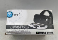 Load image into Gallery viewer, Onn Black White Adjustable Virtual Reality Smartphone Headset Not Tested