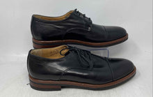 Load image into Gallery viewer, Italia Difference Mens Black Leather Cap Toe Oxford Dress Shoes Size EUR 45