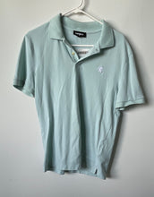 Load image into Gallery viewer, Express Mens Light Green Cotton Short Sleeve Collared Polo Shirt Size Small