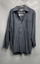 Load image into Gallery viewer, John W. Nordstrom Mens Gray Cotton Long Sleeve Collared Dress Shirt Size 16-32