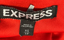 Load image into Gallery viewer, Express Womens Red Sleeveless Scoop Neck Short Fit & Flare Dress Size XS