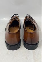 Load image into Gallery viewer, Express Mens Brown Leather Round Toe Lace-Up Derby Dress Shoes Size 9
