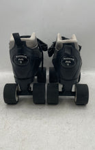 Load image into Gallery viewer, Magnum Mens Black Leather Lace-Up Four Wheel Roller Skates Size 7