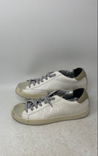 Load image into Gallery viewer, P448 Womens John White Leather Lace-Up Low Top Sneaker Shoes Size 40