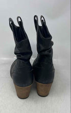 Load image into Gallery viewer, Charles Albert Womens Black Leather Block Cowgirl Western Boots Size 8M