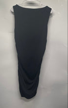 Load image into Gallery viewer, H&M Womens Black Sleeveless Ruched Short Bodycon Dress Size Large