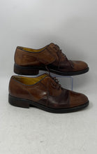Load image into Gallery viewer, Bravo Browns Mens Brown Leather Cap Toe Lace-Up Oxford Dress Shoes Size EUR 45