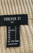 Load image into Gallery viewer, Forever 21 Mens Beige Cotton V-Neck Pullover Sweater Vest Size Large