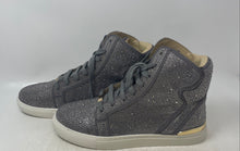 Load image into Gallery viewer, Enzo Romeo Womens Silver Crystal Shimmer Rhinestone Sneakers Shoes Size 11