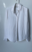 Load image into Gallery viewer, Zara Womens White Long Sleeve Collared Pleated Back Button-Up Shirt Size Medium