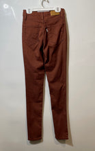 Load image into Gallery viewer, Levi's Womens Brown Denim Dark Wash 721 High-Rise Skinny Leg Jeans Size 25 W/Tag