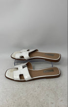 Load image into Gallery viewer, Steven New York Womens Harlien White Open Toe Slip-On Slide Sandals Size 9.5 M