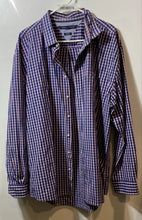 Load image into Gallery viewer, Tommy Hilfiger Mens Purple Plaid Cotton Long Sleeve Button-Up Shirt Size XXL