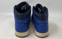 Load image into Gallery viewer, Nike Mens Air Jordan 1 Retro Mid 554724-412 Blue Black Sneaker Shoes Size 11