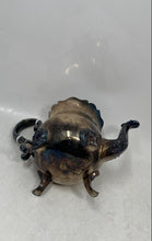 Load image into Gallery viewer, Silver-Tone Engraved Chippendale Scroll Handle Serving Coffee & Tea Pot With Lid