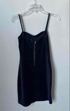 Load image into Gallery viewer, Forever 21 Womens Blue Velvet Spaghetti Strap Mini Dress Size Medium