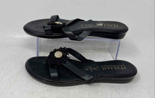 Load image into Gallery viewer, Italian Shoemakers Womens Black Open Toe Slip-On Slide Sandal Size 9