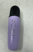 Load image into Gallery viewer, YLL Model K1-L Purple Portable Karaoke Speaker & Microphone 2 Pcs Set Not Tested