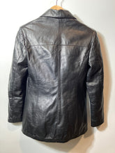 Load image into Gallery viewer, Authentic Vera Pelle Womens Black Long Sleeve Button-Front Jacket Size EUR 40