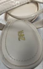 Load image into Gallery viewer, Zara Womens White Open Toe Stiletto Heel Ankle Strap Sandals Size EUR 37